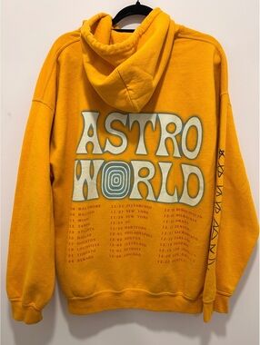 Astroworld Tour Wish You Were Here Yellow Hoodie